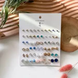 귀걸이모음 귀걸이세트 60개귀걸이 30쌍 골드 버전6 6 귀걸이 귀찌