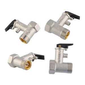 호환 안전 밸브 압력 해제 보일러  전기 온수기 황동 조절식 감소  1/2 인치 스레드