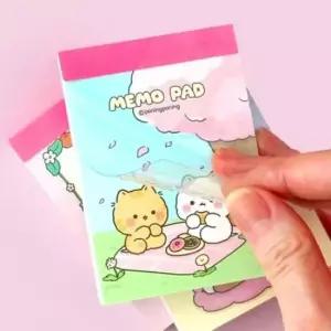 [문구] 큐티 미니 메모지 메모장 캐릭터 30개 세트 묶음