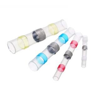 호환 50/100/200PCS 열 수축 커넥터 슬리브 튜브 터미널 전기 버트 스플 라이스 와이어 솔더 절연 케이블