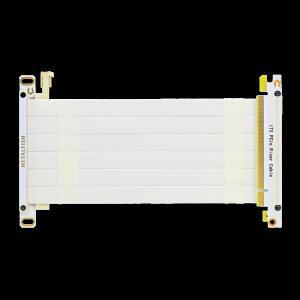 풀 스피드 4.0 PCIe3.0 x16 라이저 케이블 ITX A4 구조 섀시 미니 컴팩트 케이스용 호환 흰색 GPU 연장 와