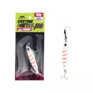 싸파 더블킬 캐스팅 메탈지그 앤쵸비화이트타이거 40g SDK-LCMJ-40WHTI미끼 낚시 낚시용 루어 가짜 모형 도