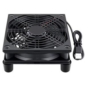 라우터 냉각 팬 DIY PC 쿨러 TV 박스 무선 조용한 DC 5V USB 전원 120mm 12CM W/나사 보호 네트