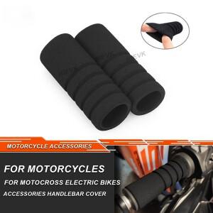 범용 22mm 바이크 오토바이 핸들 바 폼 핸드 그립 스폰지 장갑 레버 커버 미끄럼 방지 모토 크로스 먼지 피