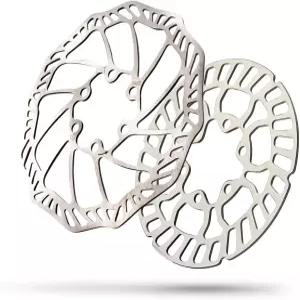 박스 구성품 3개 BMX 전용 120mm 6볼트 디스크 스테인리스 스틸 자전거 브레이크 로터 부품 키트