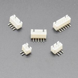 호환 50 개/몫 XH2.54 직각 핀 헤더 커넥터 PCB JST용 2P 3P 4P 5P 6P 2.54mm 피치 XH