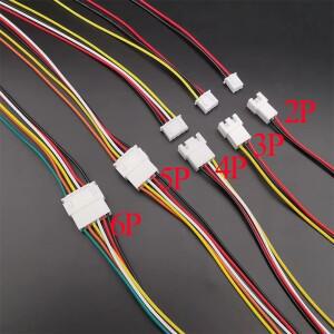 호환 10개 마이크로 JST XH 2.54 2P 3P 4P 5P 6핀 암수 플러그 커넥터 피치 와이어 케이블 배터리 충전