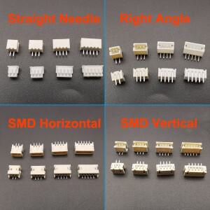 호환 JST 박스 SH1.0/MX1.25/PH2.0/XH2.54/VH3.96/SM2.54/SYP 피치 커넥터 터미널 키트 SMD/직선/직각 유형