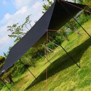 [원사안전] 블랙코팅 타프 5.5*4.4m 복사열 발수코팅 캠핑타프 자외선   (본품)