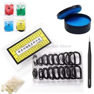 시계 가스켓 그리스 케이스 고무 방수 O-링 씰 0.5/0.6/0.7/0.8mm 제조 업체 용 내유성 수리 도구