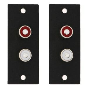 호환 2웨이 구리 코어 RCA 터미널 벽 패널 플레이트 입력 포노 섀시 소켓 오디오 AV 어댑터  개