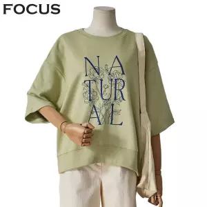 [포커스]플라워레터링티셔츠  FM5C7TS0041_SH