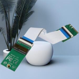 M.2키 A+E 인터페이스 E 슬롯 라이저 카드로 변환 FPC 연장 케이블 지원 PCIE 프로토콜 와이파이 카드 익스