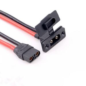 호환 1PCS XT90E-M 남성 머리띠 고정 구멍 대용량 모델 항공기 배터리 커넥터 금도금 플러그 인터페이스