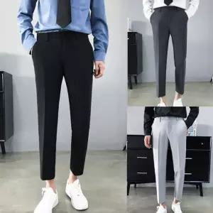 남자바지 남성바지 9부 슬림핏 슬랙스 남자바지 남성바지 9부 슬림핏