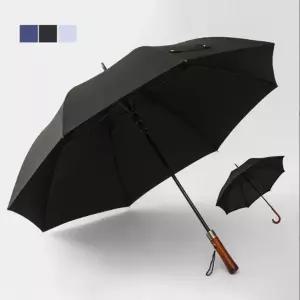 장우산 튼튼한 양산 기념품 대형 골프 우드 그립