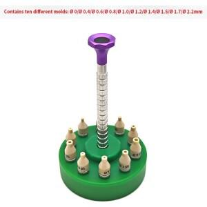 1세트 고정밀 시계 손 피팅 도구 10 크기 설정 프레스 서 세터 수리 제조 업체 용 설치