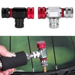 야외 사이클링 CO2 팽창기 미니 소형 자전거 공기 펌프  MTB 도로 용 휴대용 고속 펌핑 Schrader Presta 밸