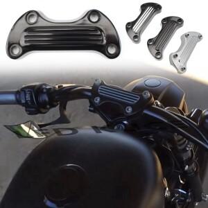 바이크 오토바이 핸들바 상단 클램프 라이저  다이나 일렉트라 글라이드 소프테일 브레이크아웃 FXSB 팻 보
