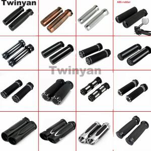 할리 스포스터 883 1200 투어링 다이나 소프테일 고무 바이크 오토바이 핸들 바 핸드 그립  1 인치 25mm