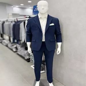 [트루젠]남성 여름 홑겹 시원한 블루컬러 혼주 예복 면접 캐주얼 세미 정장 셋업 양복