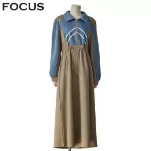 [포커스]데님배색원피스 FS5A3OP3056_SH