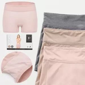 [제임스딘]제임스딘 여성드로즈 사각 생리대부착가능 편한 네모 팬티 3매입 세트