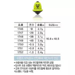 아크 바다수중찌 T-08낚시 낚시용 수중 프라듐 조류관찰