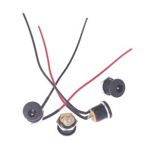 호환 5/10pcs 5.5X2.1mm 스냅 유형 DC 전원 잭 소켓 암 패널 마운트 커넥터 포트