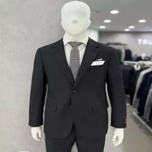 [트루젠]남성 간절기 가을 순모 울100% 차콜 면접 예복 혼주 115 빅사이즈 정장 수트