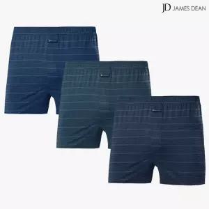 [제임스딘]제임스딘 트렁크팬티 남자사각팬티 편한 스판 소변구 있는 3종 세트