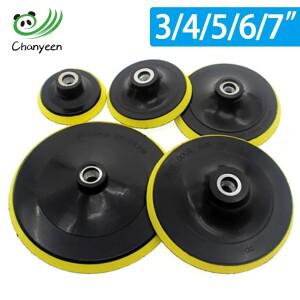 3/4/5/6/7 인치 백킹 패드 샌딩 홀더 디스크 후크 및 루프 연마 후원자 플레이트 드릴로드 M10 M14 폴리 셔