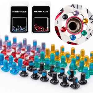 자전거 디스크 브레이크 로터 스타 헤드 볼트 T25 M5x9mm 스테인레스 스틸 도로 고정 나사 사이클링 액세서