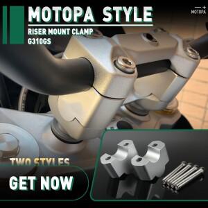 바이크 오토바이 핸들 바 라이저 높이 확장 마운트 클램프 어댑터  BMW 호환 G310GS G310R G - 용