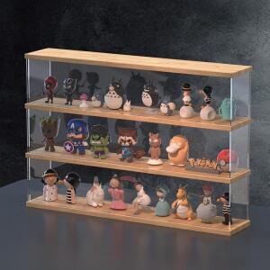 모형용 전시대 쇼케이스수집품용 아크릴 디스플레이 도어가 있는 Funko POP 선반, 투명 방진 정리 상자