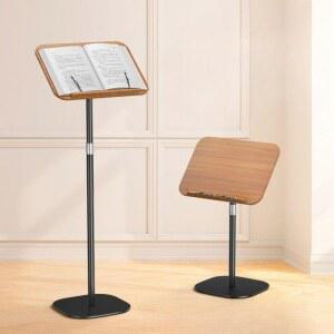 높이 조절 대 스탠딩 태블릿 책스탠드 읽기 원목 누워서보는 등을 책받침대