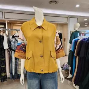 [베스띠벨리]칠부소매배색린넨혼방자켓BKJAE2143MU_BP