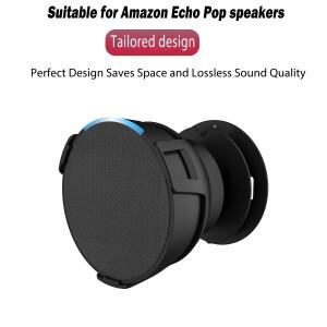 조정 가능 각도 스피커 벽걸이 형 수납함 랙 벽 붙여 넣기/펀칭 기능 Amazon Echo Pop 스마트 호환 오디오