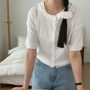 [문에이블]문에이블 여자 여성 봄 여름 캐주얼 베이직 데일리 기본 반팔 가디건