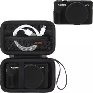 캐논 파워샷 G7 X 마크 II 디지털 카메라용 캔복 케이스 하드 휴대용 탈착식 렌즈 커버가 있는 부드러운