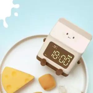 넥스원 우유팩 무소음 LED 탁상 알람시계 3 color 탁상시계무소음 탁상시계알람시계