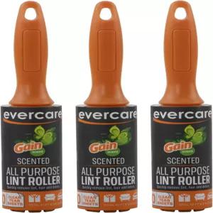 게인 향이 나는 다용도 여행 보푸라기 롤러 3종 에버케어 팩 총 90매(각 30매)