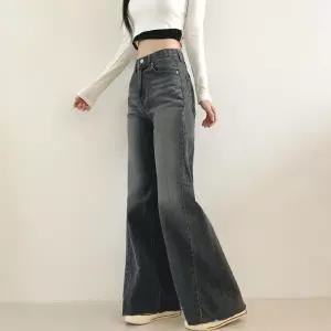 [문에이블]문에이블 여자 여성 봄 가을 와이드핏 밴딩 진청 연청 흑청 청바지 데님 팬