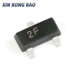 100 개/몫 트랜지스터 MMBT2907ALT1G 2N2907 2F SOT-23 0.8A/60V SMD