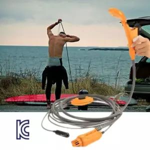 12V 시거잭용 캠핑 자동 샤워기세트 야워 용품 야외용기 휴대용