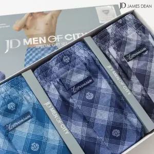 [제임스딘]제임스딘 트렁크팬티 남자순면팬티 육십수 편한 60수 사각 소변구 3매