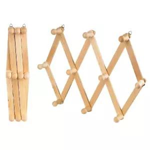 접이식 원목 고급옷걸이 대 다용도 행거 자바라 거리 정리 외투 자켓 모자 가방 가정용 우드