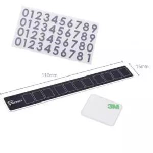 [CAR] 블랙 주차알림판 스탠드형 번호판 메탈 자동차용품