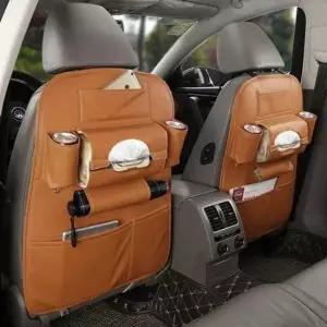 [CAR] 정리함 가죽포켓 뒷자리 수납함 시트 차 스크래치방지