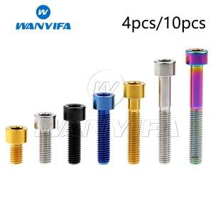 Wanyifa M5 티타늄 볼트 10 12 16 18 20 23 25 30 35 40 45 50 55 60mm 육각 머리 나사 자전거 시트 포스트